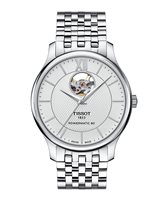 Orologio Tissot Uomo Tradition Auto Open Heart in Acciaio T063.907.11.038.00